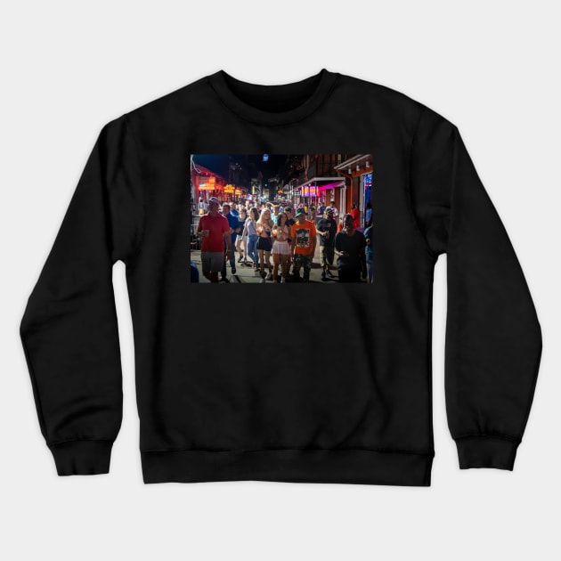 Friday Night On Bourbon Street Crewneck Sweatshirt by MountainTravel